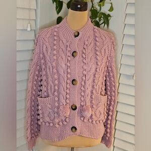 Dôen Pomme Cable Knit Cardigan